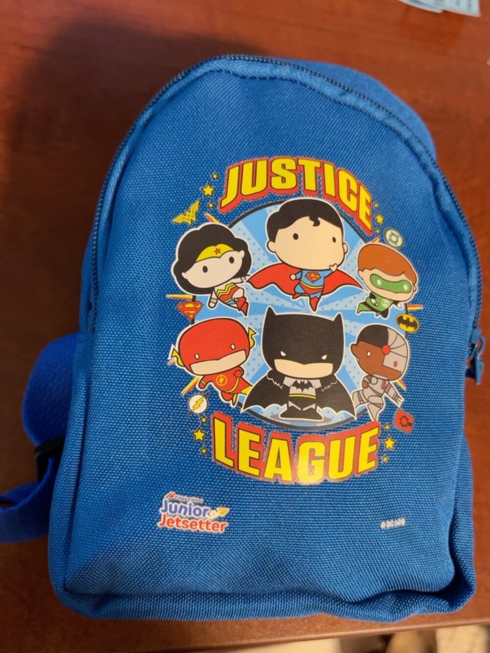 DC Justice League Kids Backpack Junior Jetsetter Blue